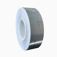 5cm*45,7m Hochintensives Marine-Solas-Reflektorband Wabenstruktur Silber-Grau Wasserdicht Salzbeständig für Marine-Sicherheit Rettungsboot