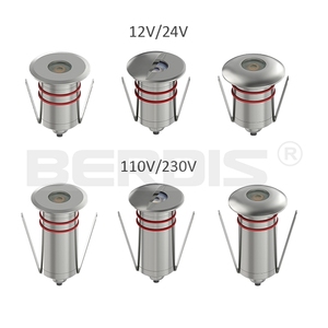Foco de tierra BERDIS Mini foco ultrafino subacuático 3W 30mm lámpara Led de acero inoxidable Luz de piscina empotrada - Product Image 6
