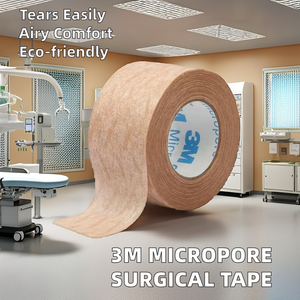 3m micropore không dệt Băng 1533 một mặt Acrylic dính Nhãn dán vinyl/vật nuôi vật liệu trong cuộn hình dạng bám dính sử dụng - Product Image 2