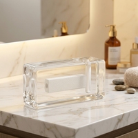 Brique de verre décorative de luxe faite à la main, perforée verticalement, à fusion à chaud, pour mur-rideau architectural, hôtel, salon