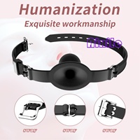Harnais avec bâillon souple pour jeux de gorge profonde, bâillon buccal BDSM pour entraînement de jeu de rôle en couple, jouets de retenue BDSM, bâillons sexuels