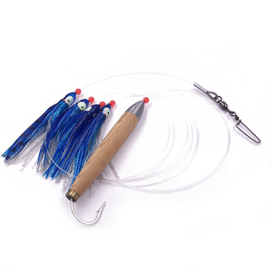Señuelos de Pesca Weiyu, Señuelo para Marlin de 4.5 Pulgadas con Falda de Pulpo y Conector de Cedro, Cadena de Señuelos para Pesca de Atún - Product Image 4