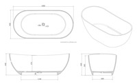 Baignoire autoportante en résine de pierre de 71'' pour bain à remous, surface solide, vente en gros, directement de l'usine