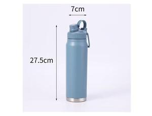 Botella de Agua Deportiva Aislada de 800 ml con Asa, Termo de Acero Inoxidable de 27 oz, Botella para Beber a Prueba de Fugas para Senderismo - Product Image 4