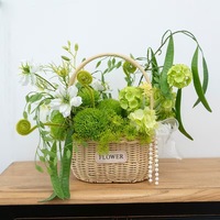 Arrangement floral artificiel en soie moderne et simple, centre de table durable pour mariage, fête, décoration de la maison