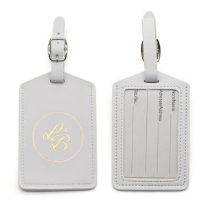 El más nuevo recuerdo de viaje de moda personalizado pasaporte de lujo y cuero de etiqueta de equipaje de PU con logotipo - Product Image 5