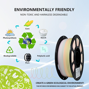 Filamento PLA+ Iboss Color Arcoíris Mate, Acabado Esmerilado para Impresoras FDM, 1.75mm para Diseño Creativo - Product Image 2