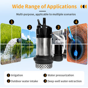 Incredibile motore 2 pollici 1HP 2HP 3HP 24V 200W AC/DC Brushless DC in acciaio inox agricolo <span class=keywords><strong>irrigazione</strong></span> pompa solare sommergibile - Product Image 6