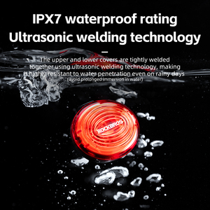 Luz Trasera para Bicicleta <span class=keywords><strong>ROCKBROS</strong></span> Inteligente Ultra Brillante, Recargable, Impermeable, LED - Product Image 6