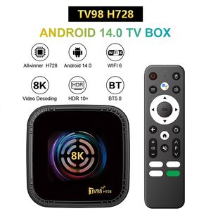 TV98 H728 Lecteur multimédia en streaming 8K STB Smart Internet OTT Premium Google Android 12 Décodeur TV Suède Royaume-Uni États-Unis Livraison gratuite - Product Image 2