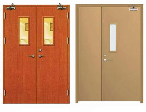 Pintu baja logam kedap udara tahan api <span class=keywords><strong>3</strong></span> jam, untuk rumah sakit pasien mundur, permukaan selesai dua sisi atau Tunggal - Product Image 6