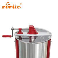 Nouveau 2/4/6/8-cadre en acier inoxydable nid d'abeille Spinner manivelle extracteur de miel manuel et centrifugeuse équipement d'apiculture