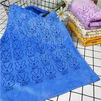 Thickened Microfiber Square Cartoon Pattern Printed Eco-Friendly Quick-Dry Towel for Children's Home Bedroom Table Cleaning