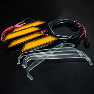 4 Đèn <span class=keywords><strong>LED</strong></span> Hổ Phách Trang Trí Cản Trước Cho Xe FORD RANGER RAPTOR Thế Hệ Mới 2022 2023 2024 <span class=keywords><strong>2025</strong></span> P703 - Product Image 4