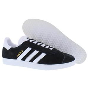 รองเท้า Adidas Gazelle Suede สำหรับผู้ชาย สีดำ ขาว ทองเมทัลลิก สไตล์บาสเก็ตบอล - Product Image 4