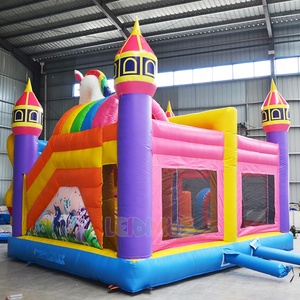 Thương mại Unicorn Inflatable Bouncer <span class=keywords><strong>Sprite</strong></span> nhảy lâu đài Wonderland chủ đề nhà bị trả lại với Slide Combo để bán - Product Image 5