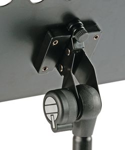 QUIK LOK - MS/331, soporte para orquesta, piano de metal perforado, altura ajustable 75-129 Cm, base de trípode, estante extraíble, negro - Product Image 2