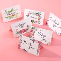 Cartes de remerciement d'anniversaire personnalisées en gros, manuscrites, avec intérieur vierge, enveloppes et autocollants assortis