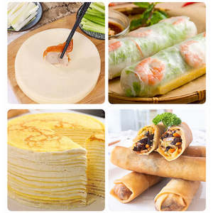 Máquina para Hacer Láminas de Lumpia y Rollitos Primavera de Acero Inoxidable 304, Precio de Fábrica, Capacidad de 20 Piezas/Min, Multifuncional para Pastelería - Product Image 5