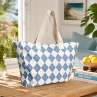 Sac fourre-tout en toile personnalisé avec logo d'usine, grand et extra-large, avec fermeture éclair, sac à bandoulière, sac de courses avec poches