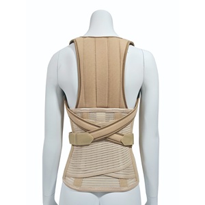 Supporto Lombare Dorsolombare Taglia Unica Traspirante in Velluto e Spugna con Struttura Flessibile in Acciaio per Scoliosi Cifosi Lordosi - Product Image 2