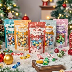 ถุงขนมสำหรับเด็กถุงขนมแบบมีกาวในตัวถุงใส่ของขวัญถุงขนมสำหรับเทศกาลคริสต์มาสรีไซเคิลได้ - Product Image 3