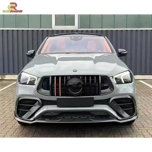 Brabu Style Dry Carbon Body Kit With Front Lip Rear <b>Diffuser</b> Rear Spoiler Exhaust Tips for Mercedes Ben GLE63 AMG 2020-2022 - Product Image 5