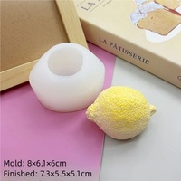 Moule en silicone écologique Kelutd pour fruits (fraise/citron/orange/citrouille) - Modèle 3D pour bougies/plateaux en résine/élaboration de gâteaux