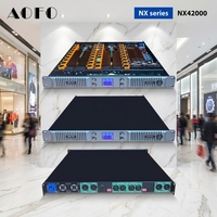 Amplificateur de classe D AOFO 1U 4 canaux 600W-2000W, amplificateur de classe D professionnel, amplificateur audio haute puissance pour sonorisation de scène