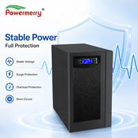 UPS Online 6kVA 230V 50Hz Fase Tunggal dengan Baterai Asam Timbal Terintegrasi, Gelombang Sinus Murni, Cadangan Daya untuk Peralatan Jaringan Ruang Server