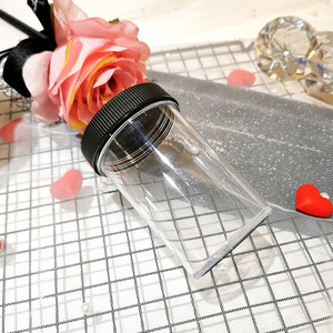 ขวดน้ำสไลม์คริสตัลวิเศษสำหรับสัตว์เลี้ยงความจุ160มล. มีฝาปิดโปร่งใสสีดำสำหรับครีม<span class=keywords><strong>สลัด</strong></span>เครื่องสำอางอาหารลูกกวาด - Product Image 4