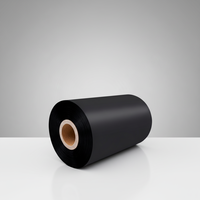 Pita Tinta Thermal Transfer Wax 110mm, Pita Resin Wax, Digunakan untuk Printer Label Barcode 4 Inch, Bahan Habis Pakai Printer