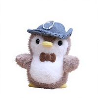 Petit pingouin en peluche rembourré de coton PP, nouveau style, pendentif, jouet mignon, poupée, cadeau pour enfants, vente en gros, porte-clés en polyester, 12 cm, unisexe