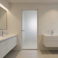 Porte en verre en alliage d'aluminium de qualité supérieure avec fonction antivol, design minimaliste pour applications résidentielles et commerciales