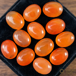 Pierre précieuse citrine naturelle, coupe ovale orange, polie, certifiée IGI, pour la fabrication de bijoux - Product Image 3