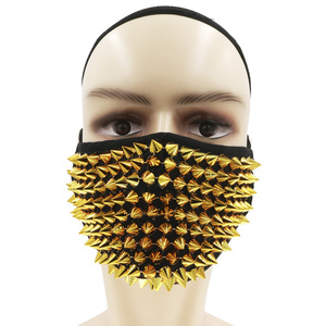 Máscara Facial <span class=keywords><strong>de</strong></span> Halloween con Púas, Estilo Punk, <span class=keywords><strong>de</strong></span> <span class=keywords><strong>Tela</strong></span> <span class=keywords><strong>de</strong></span> Algodón con Tachuelas - Product Image 6