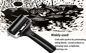 Sevolorart <span class=keywords><strong>Roller</strong></span> <span class=keywords><strong>Brayer</strong></span> Art karet keras 2.2 inci untuk blok tinta pembuat cetak - Product Image 2