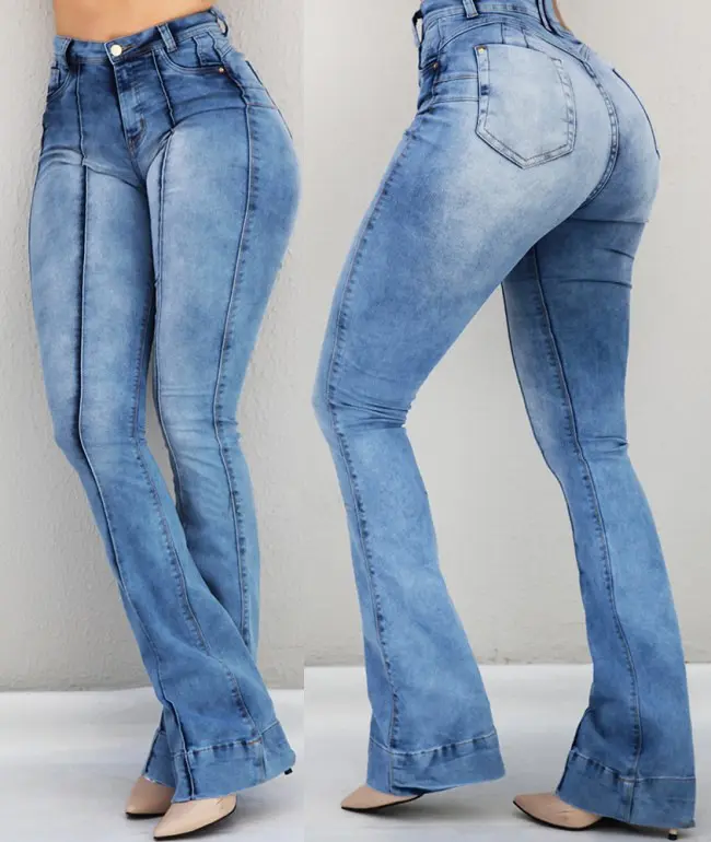 2021 Women's Jeans Casual Slim Stretchy Denim Waist Jeans