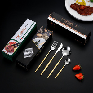 Pei Jiale Tableware <b>Set</b> Stainless Steel 24 Piece <b>Dinnerware</b> For Wedding Durable Cutlery <b>Set</b> - Product Image 2