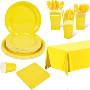 Juego de Platos, Vasos y Servilletas Desechables de Papel con Diseño de Luces Mágicas, Vajilla para Fiestas, Artículos para Fiestas - Product Image 2