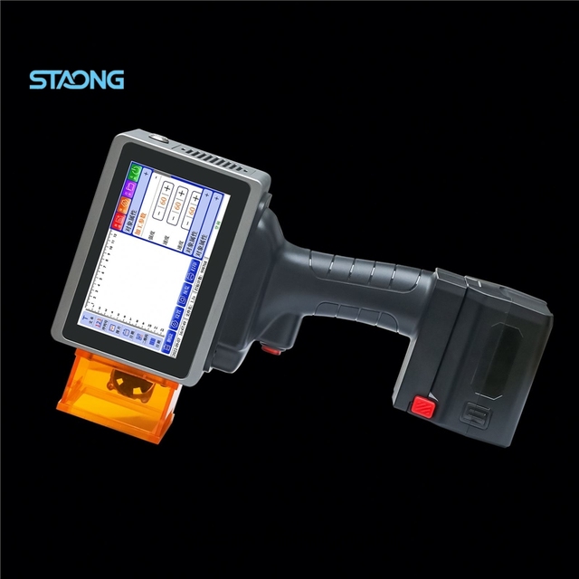 Portable Handheld Laser Marking Machine Date Logo Number Bar Code Industrial Laser Printer for Wood Carton Plastic