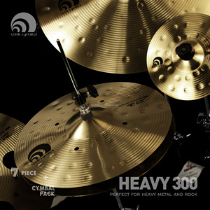 IZINK Professionnel Kit de <span class=keywords><strong>Cymbale</strong></span> de <span class=keywords><strong>Batterie</strong></span> 7 Pièces CPTZ001 Avec Sac et Instruments de Percussion Haut de Gamme - Product Image 1