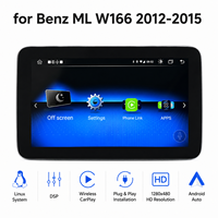 Sistem Multimedia Mobil Linux 8.4 inci Fast Boot dengan Wireless CarPlay Android Auto untuk Benz ML W166 2012-2015 Layar Sentuh IPS