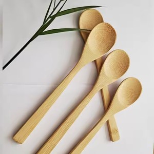 Cucharas de Té Desechables de Bambú Pequeñas con Grabado de Logotipo, para Cocinar <span class=keywords><strong>Miel</strong></span>, Café, Aceite de Coco, <span class=keywords><strong>Cuchara</strong></span> de Madera para Cocina - Product Image 4
