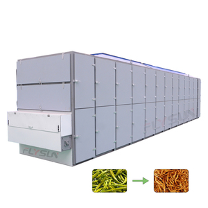 Secador de cinta de malla multicapa de grado alimenticio antirotura con velocidad de funcionamiento ajustable para el procesamiento profundo de vegetales frescos (Daylily) - Product Image 1