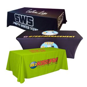 Customized Fitted Custom <b>Table</b> Cloth 6Ft <b>Table</b> Covers for Events Cloth <b>Table</b> Covers - Product Image 1