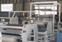 Machine à plastifier de film d'extrusion de bouffée d'orteil à entraînement électrique pour textiles pour matériaux d'emballage en plastique