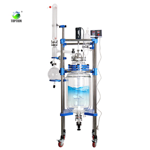 Glass Reactor Manufacturer Durable Lab Reactors High Borosilicate Glass Reactor Vessels with Bottom Valve - Product Image 1