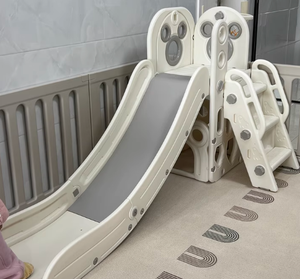 Toboggan combiné en acier inoxydable et plastique, équipement de terrain de jeu pour maternelles, espaces verts et propriétés immobilières, rénovation et non-standard - Product Image 6