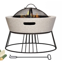 Foyer de Camping léger et Simple bol à feu de Table d'extérieur bol à feu en marbre sans gaz pour l'hiver